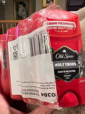 NEW 4 Old Spice Wolfthorn Mens Deodorant Solid - 2.6 oz Scent Of Wild Citrus